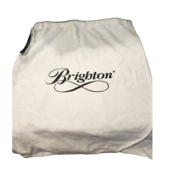 Brighton Crossbody Suede and Leather Black‎ EUC 7.5" x 6" x 3" with dust cover - Picture 7 of 7